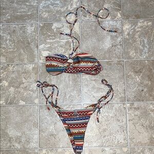 **Last chance** Colorful Patterned Bikini Set
